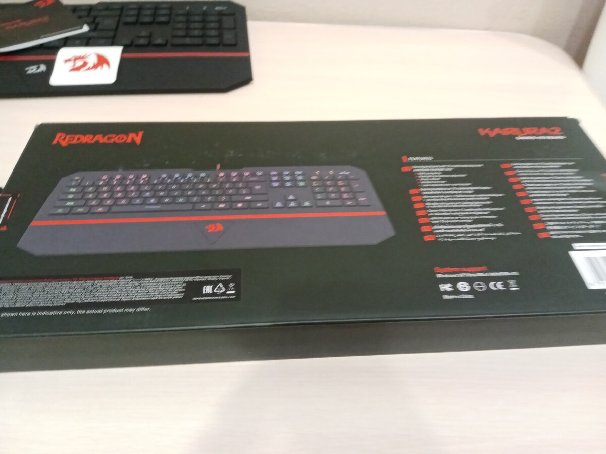 Клавиатура Redragon Karura 2 черного цвета с красными вставками обладает уникальной конструкцией и RGB-подсветкой клавиш. Это позволит превратить игру в более увлекательное и динамичное действо.-2