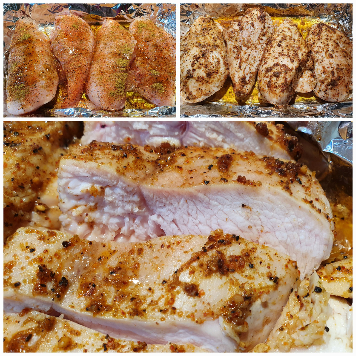 Запечённая куриная грудка