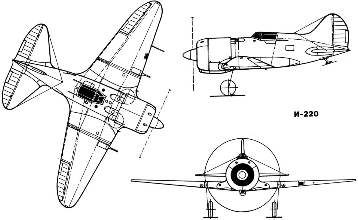 Конструкция самолётаИ-220.