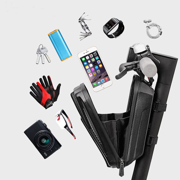 Водонепроницаемая сумка с креплением на задней стороне руля.