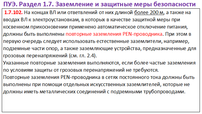 Рекомендации по минимизации рисков и проблем в электрической сети TN-C