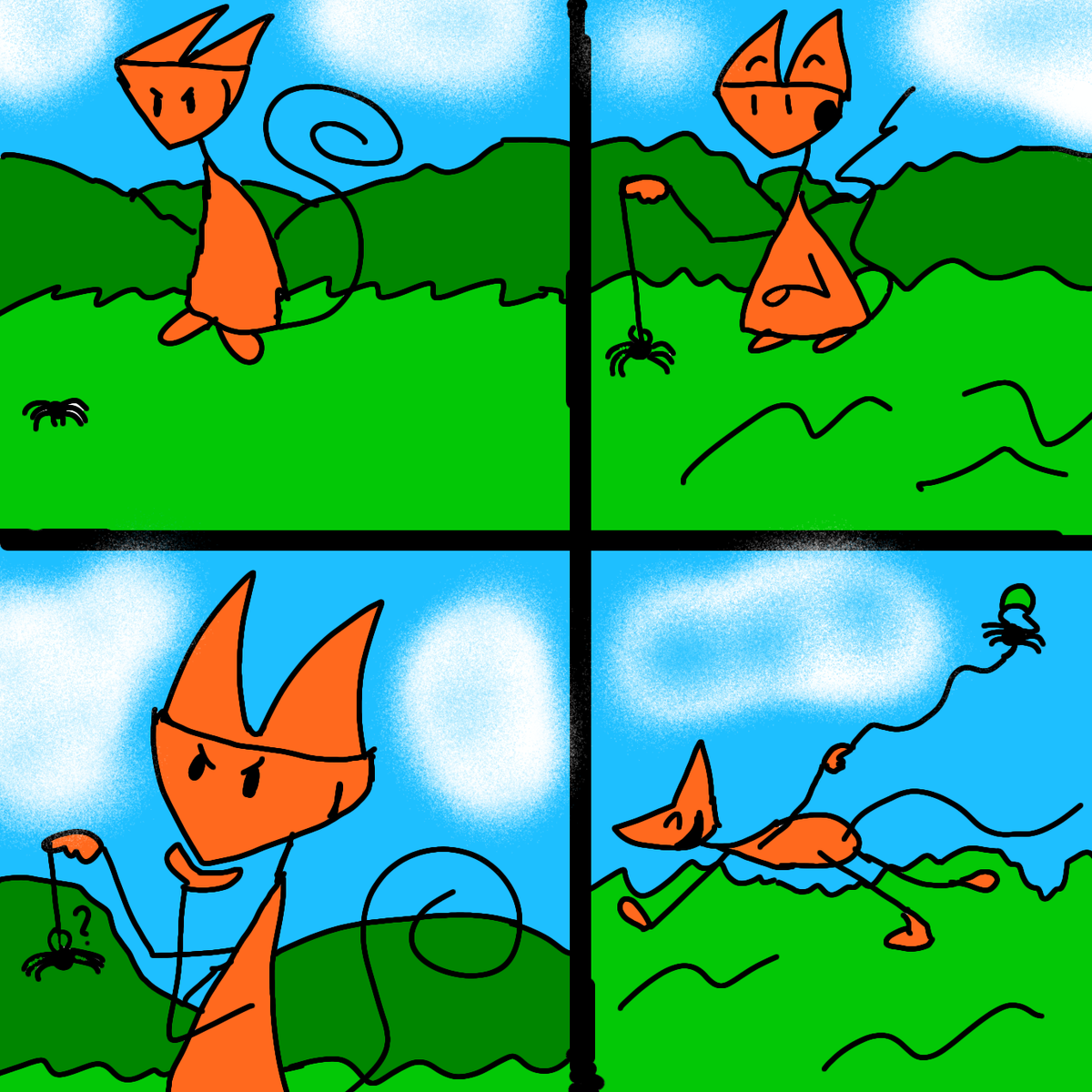 Новый вид спорта для пауков! 