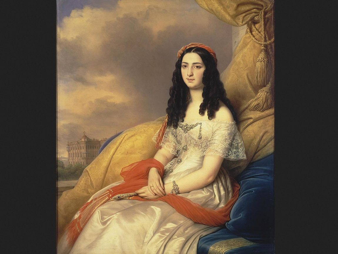 Карл фон Штейбен. "Портрет графини д`Аш", 1844.