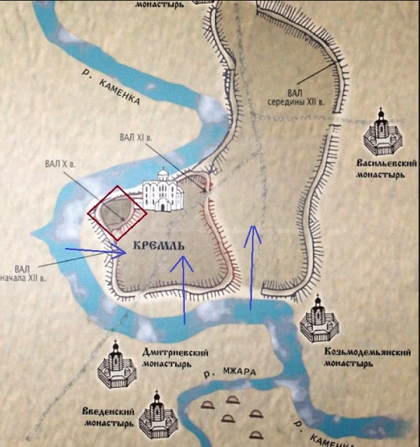 Структура обороны Суздаля против монголов в 1238 году и его монастыри