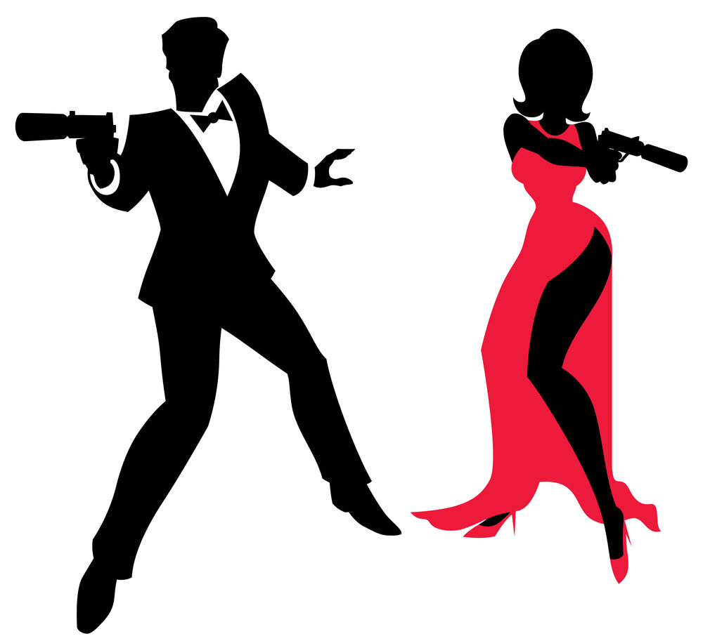 Видео поздравление в стиле 007.