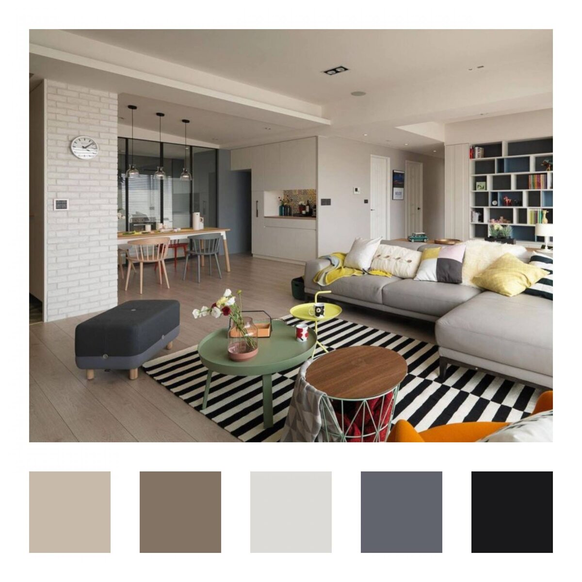 Цветовая схема для интерьера гостиной... Вариант №2