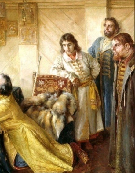 Фрагмент картины К.Лебедева 