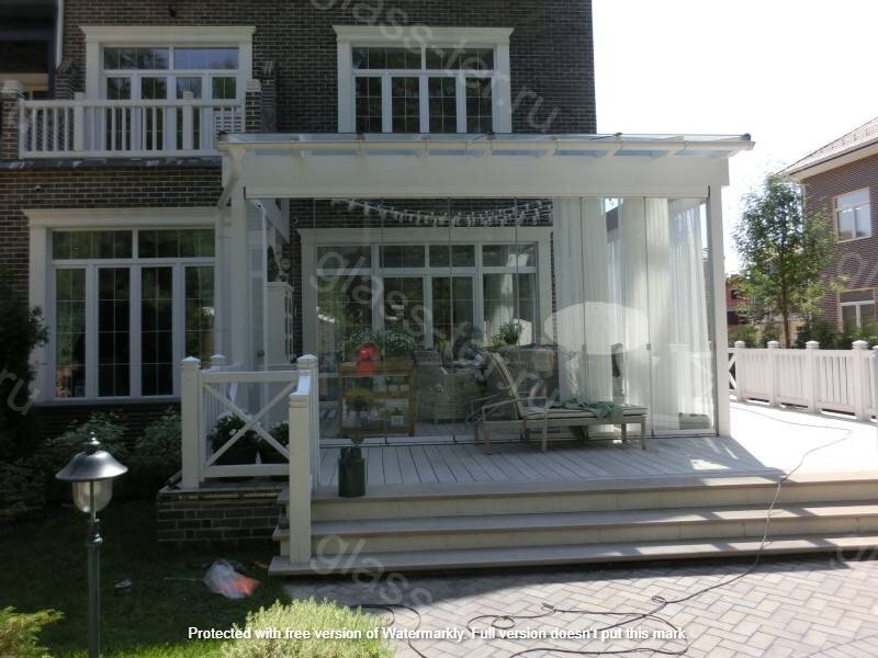 Терраса таунхауса с остеклением Lumon