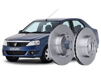 Какие тормозные диски стоят на Рено Логан/Lada Largus.