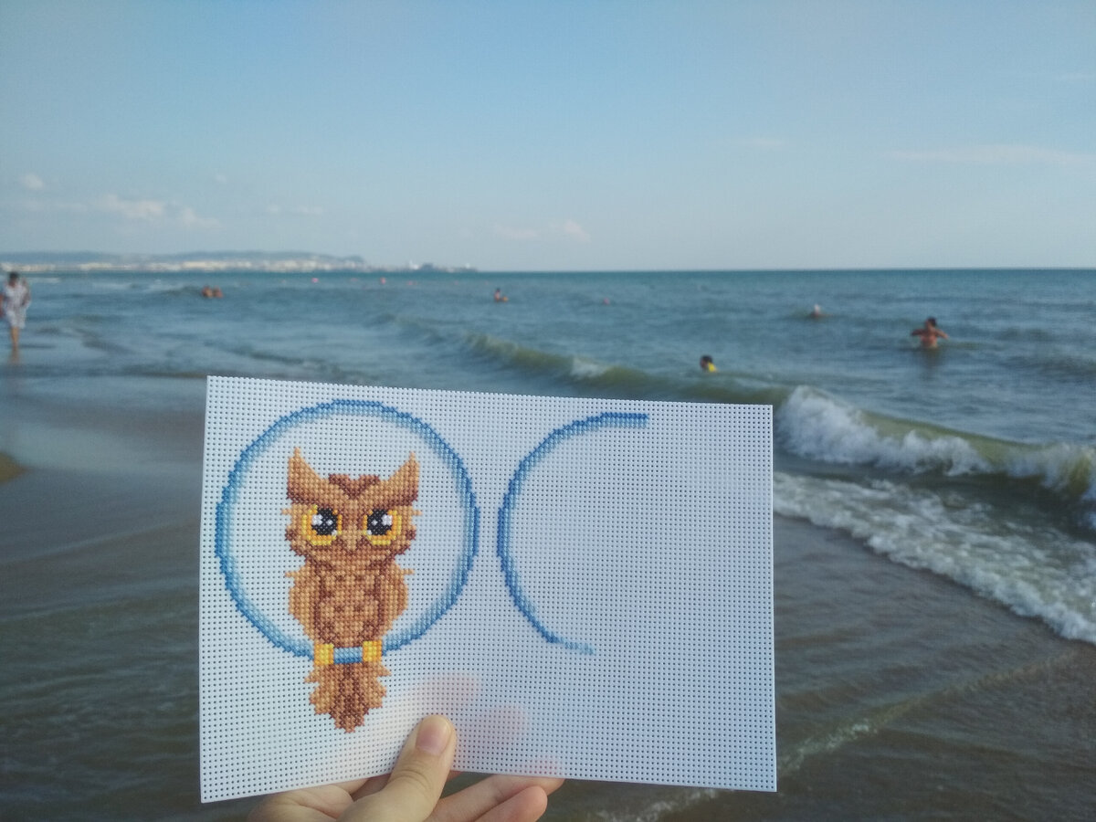 Вышивает Инна. Ловец снов от М. П. Студии. Вышивка в отпуске. 
