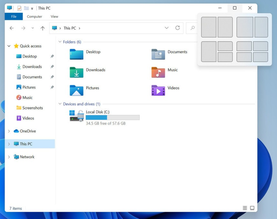 Snap Layots в Windows 11