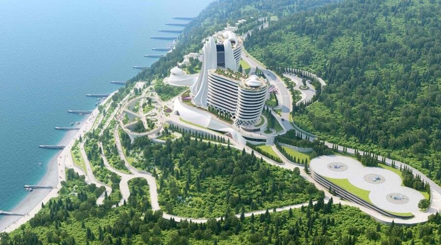 Предполагаемый макет игорной зоны «Золотой Берег» в Кацивели. Графика - yalta-24.ru
