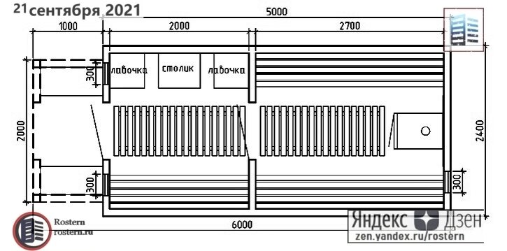 	планировка бани бочки за 250 т.р. источник фото: zen.yandex.ru/rostern