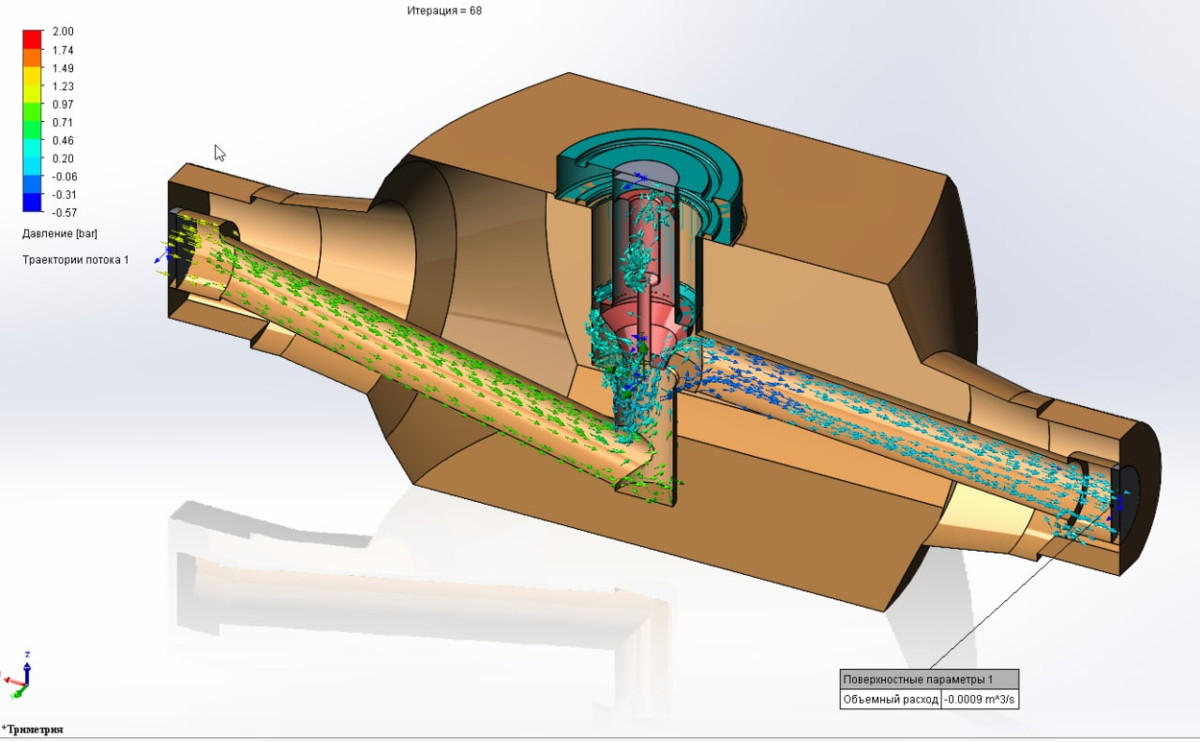 Вопрос о расчете расхода в SolidWorks Simulation Flow | Сапробасни | Дзен