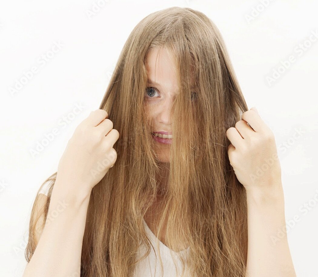 Сухие волосы