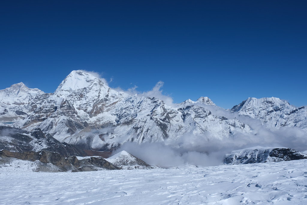 Открывшаяся гора. Чо-Ойю панорама. Лучший пик. Nepal Makalu 2.48x2.48.