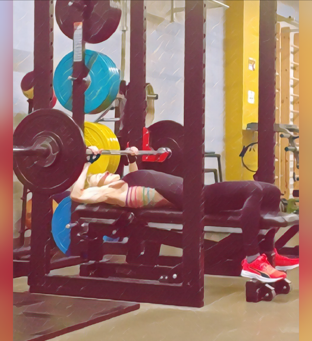 Фото с тренировки автора. Цифровая обработка.