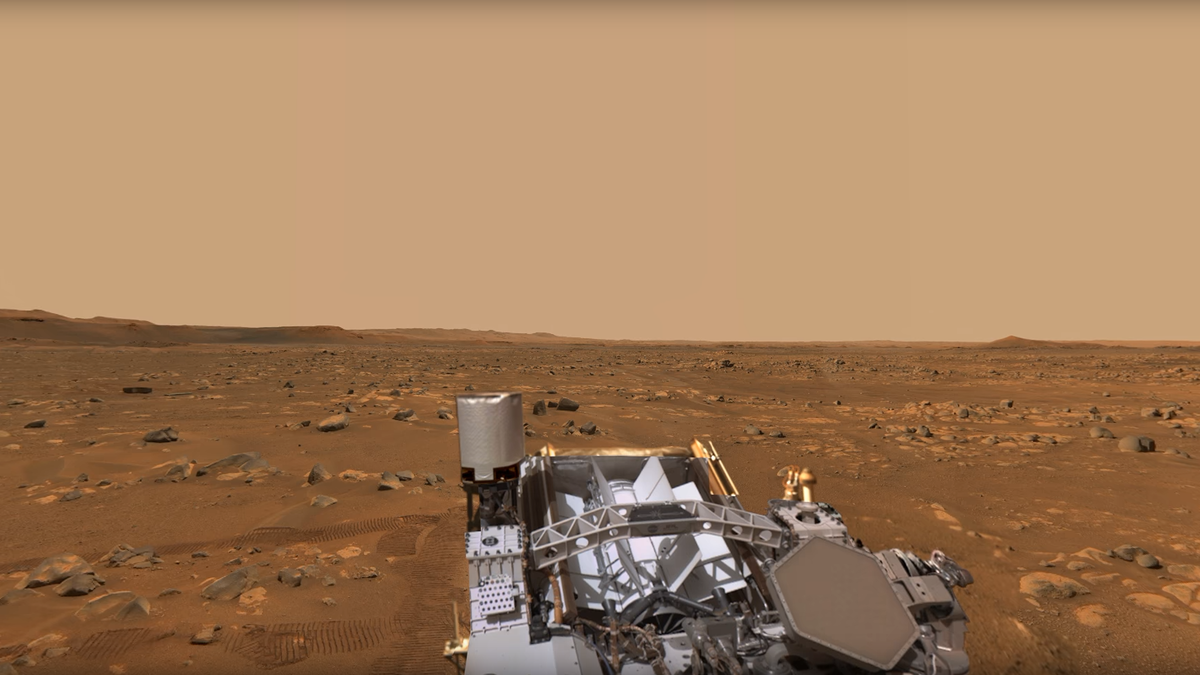 Панорама Марса, сделанная марсоходом Perseverance. Источник: Яндекс-картинки