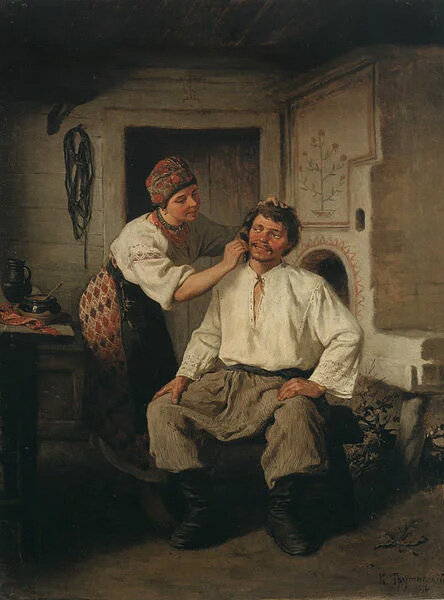К.А.Трутовский "Жанровая сцена".1876