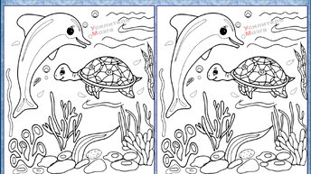 Найдёте двух других рыбок Тест на внимательность, 7 отличий между морскими картинками и.
