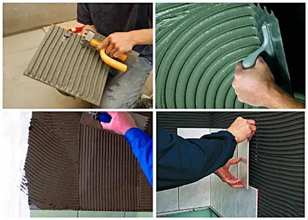 Установка плитки.