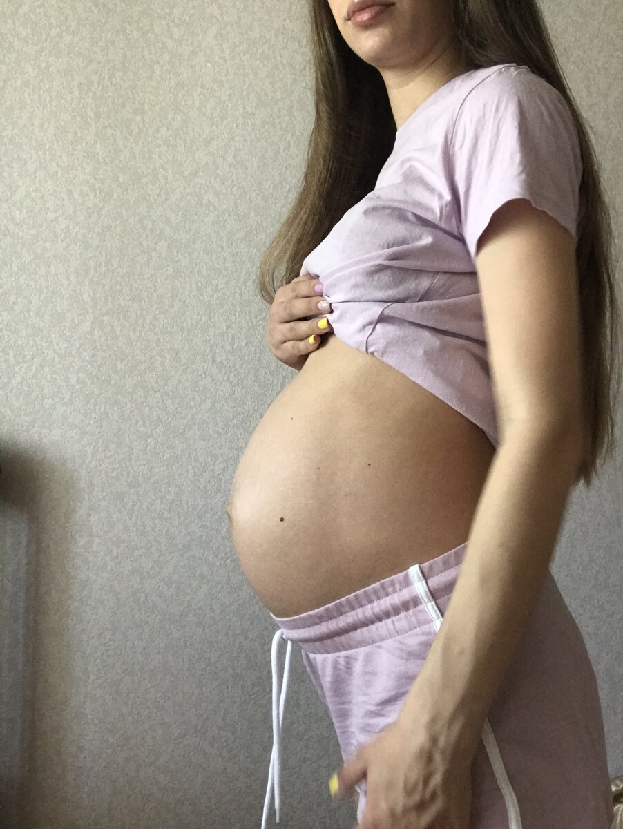 Животик примерно на 37 неделе 