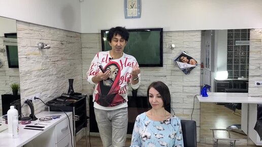 Объёмная стрижка на тонкие волосы 💇