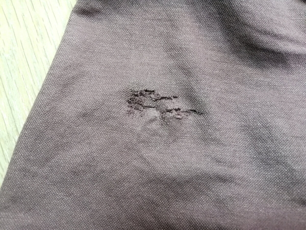 Фото автора. Дырка крупным планом. 