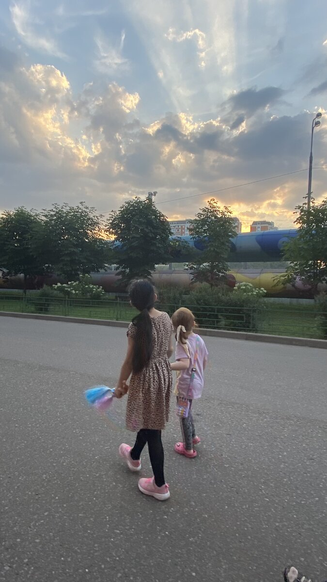 Красота вечером перед выпиской💖