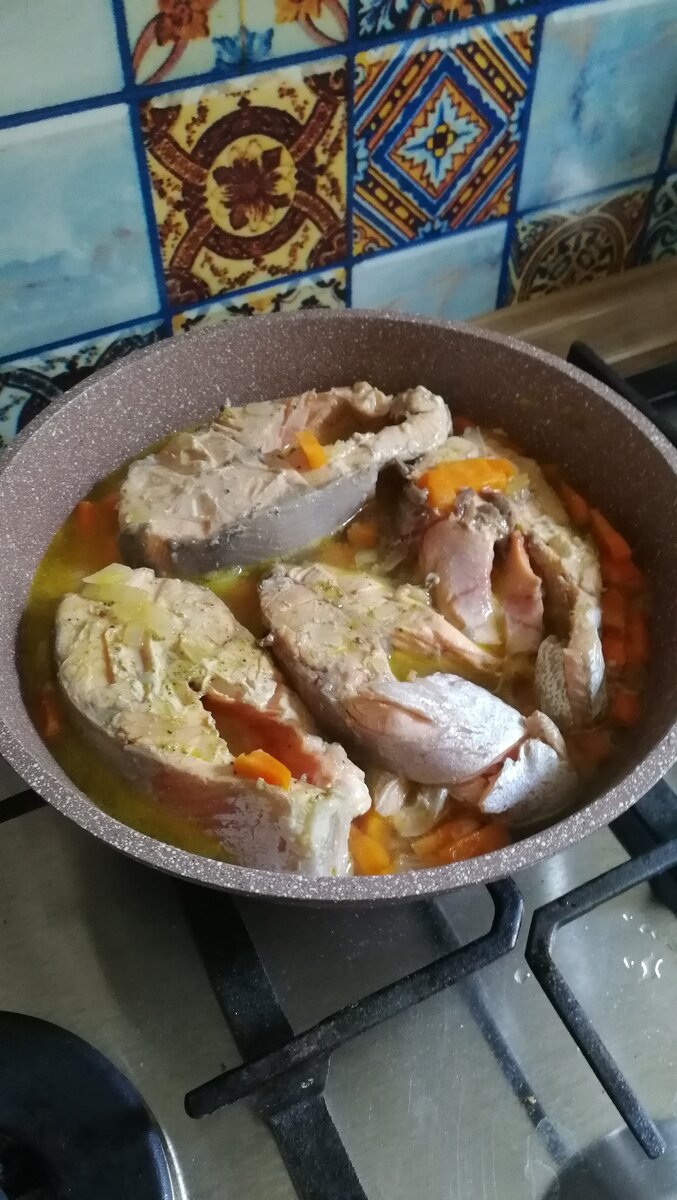 Через 10 минут, заливаем воду... 