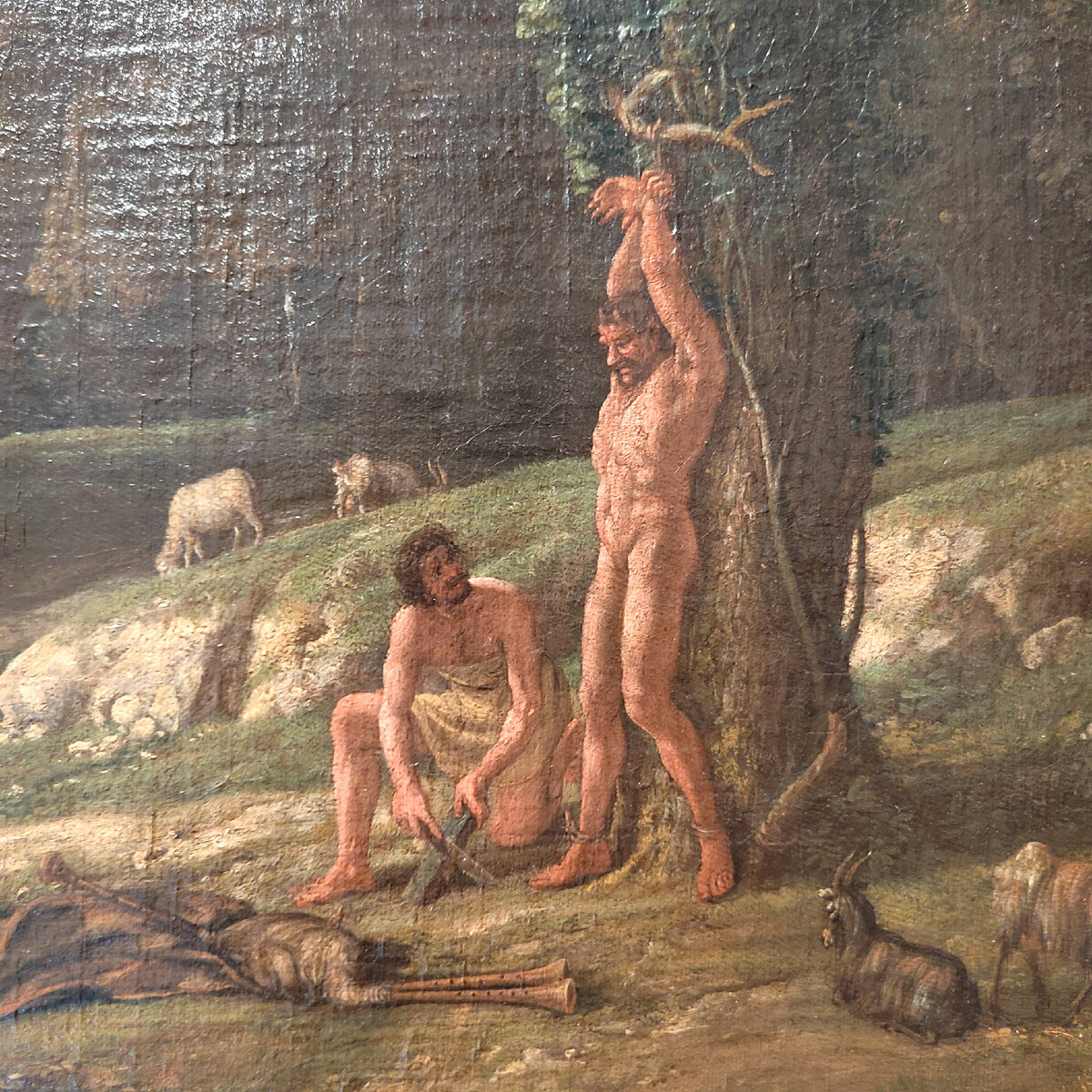 Клод Лоррен, Пейзаж с Аполлоном и Марсием, 1639