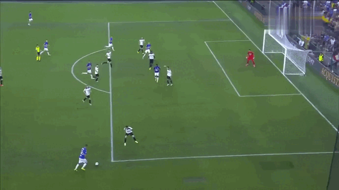 83' Фабио Куальярелла и перекладина