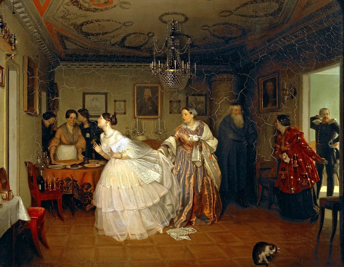 П. Федотов. Сватовство майора. Из открытого источника