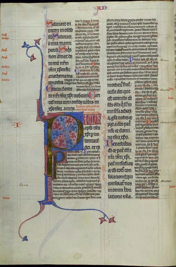 Petrus Lombardus, Magna glossatura in Epistolas Pauli ( XIII - XIV ), England