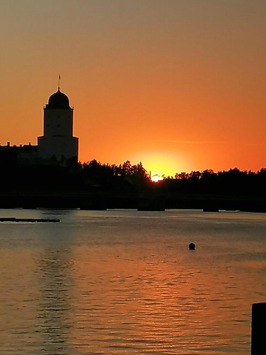 Закат солнца в заливе Салакка-Лахти.