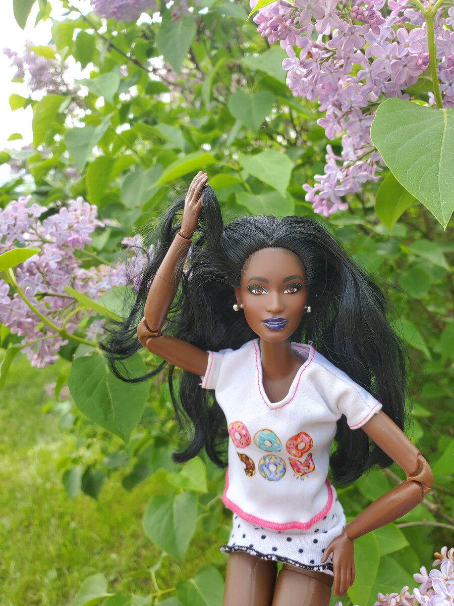 Была у меня такая яркая кукла - гибрид головы Пазетт Бмр 1959 и йоги мтм афро тона