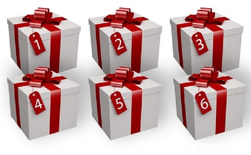 Выберите одну подарочную коробку