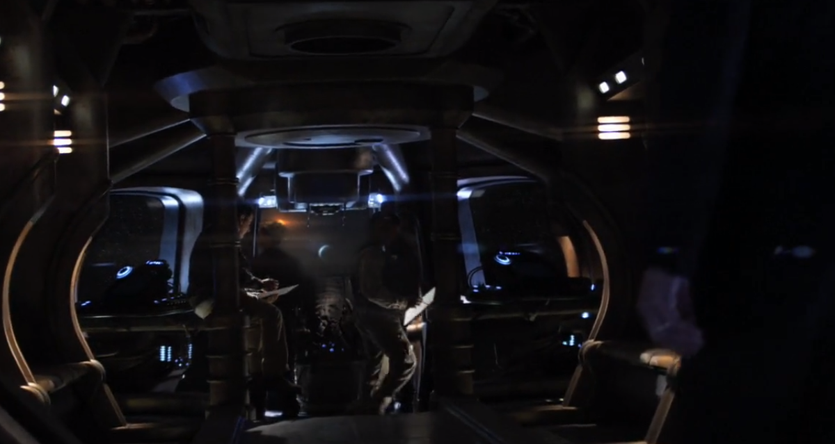 обработанный  скриншот из сериала Звездные врата: Вселенная.