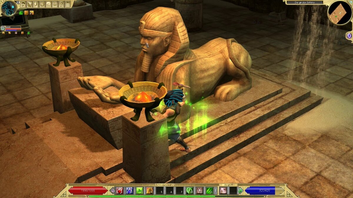 Статуя сфинкса в игре Titan Quest