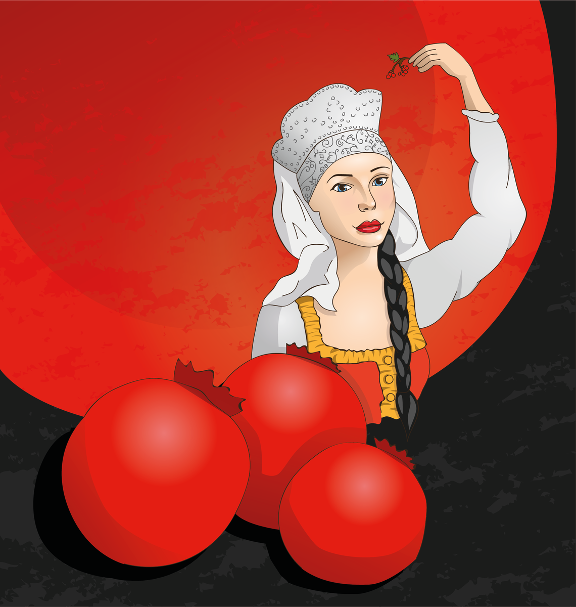 Барыня в Adobe Illustrator