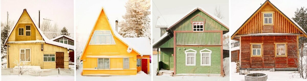 Кварталы русских советских домиков🏠 в городах. Необычайный уют и красота! Что я заметил