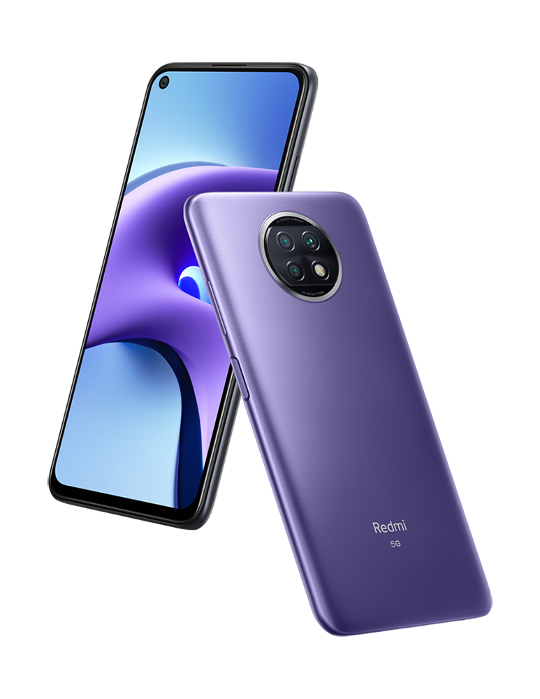 Redmi Note 9T Daybreak Purple — один из двух цветов на российском рынке (источник: mi.com)
