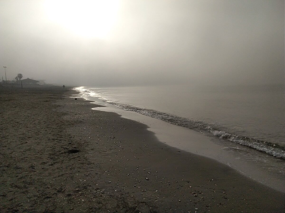 Рим, туман над морем. Фото автора 