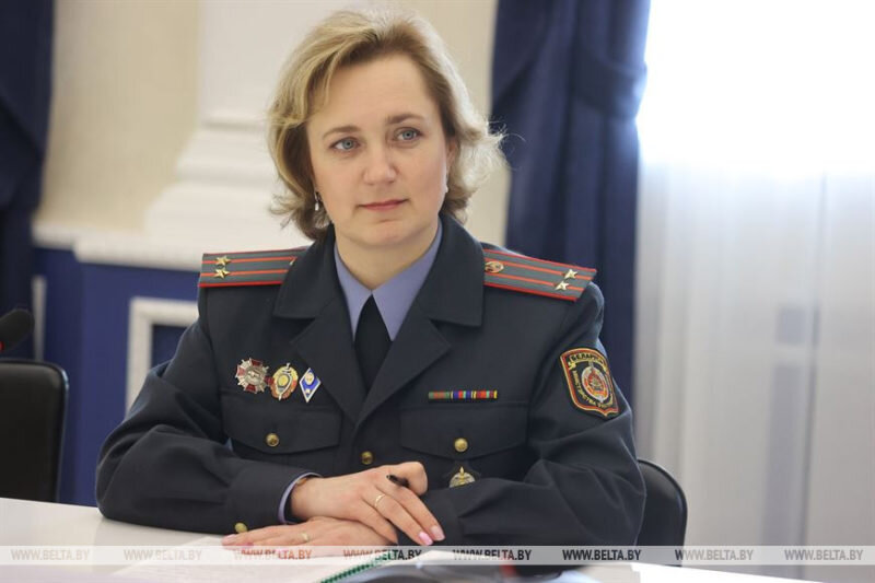  Официальный представитель УВД Витебского облисполкома Ольга Шкуратова. Фото Александра Хитрова
