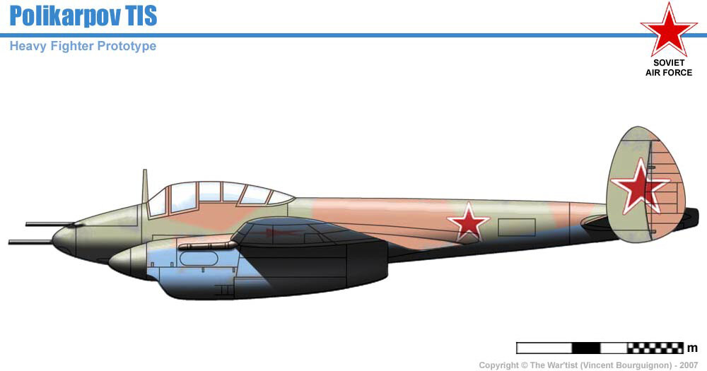 Рисунок истребителя ТИС-МА. Источник: http://www.wardrawings.be/  