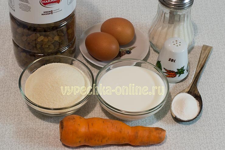 Продукты для приготовления манника