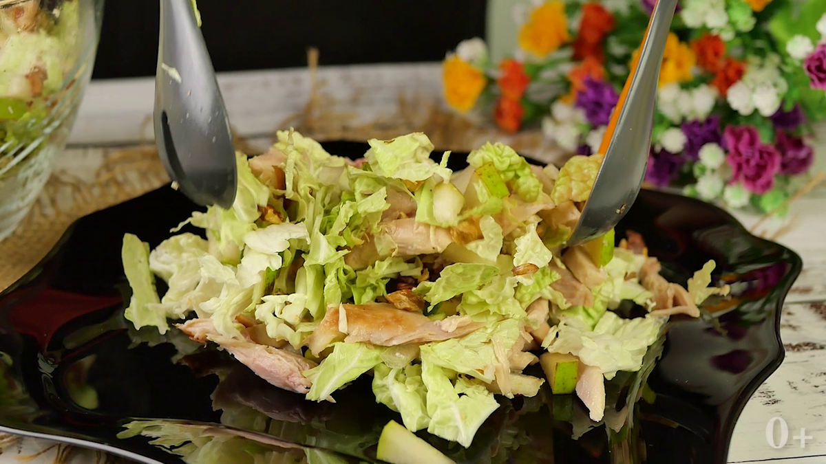 Салат на 8 Марта «КРАСОТКА» с грушей и курицей нереально вкусно. Нежный, яркий, готовится без майонеза. Удивление гостей гарантировано! Рецепт просто бомба. Настоящее объедение.-15