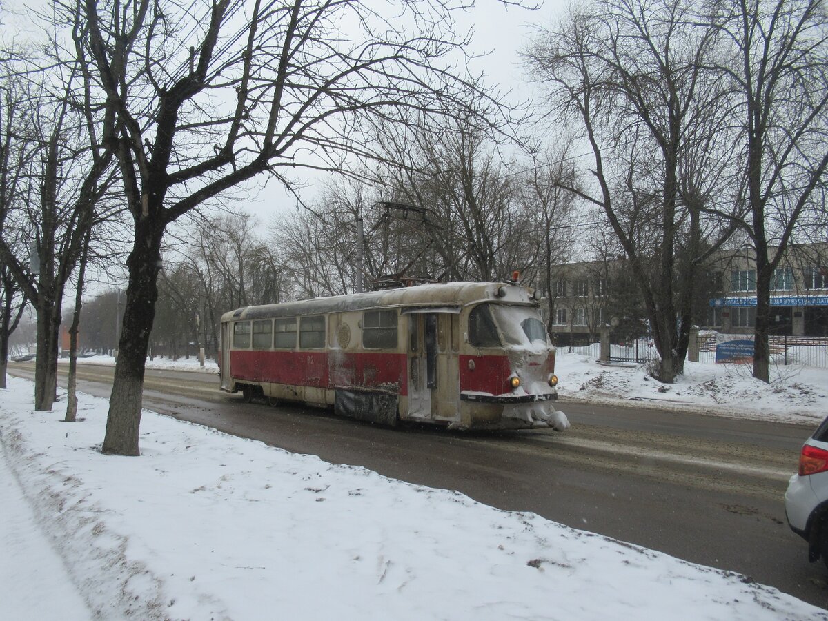 Вихревой снегоочиститель В-2, ул. Тимирязева, г. Тула, 13.03.2021, фото автора