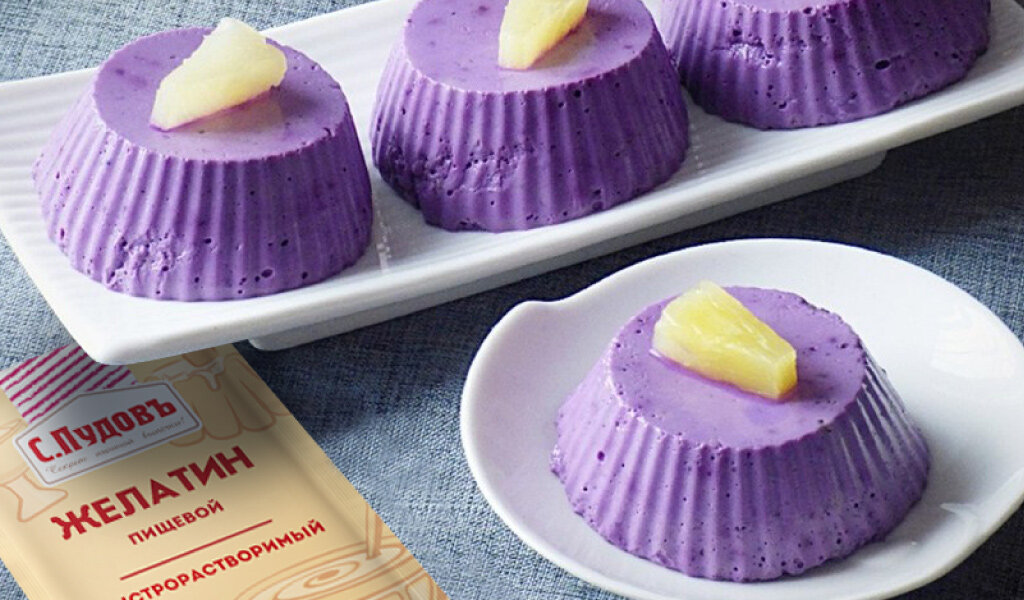 Для канала С.Пудовъ: Рецепт: Творожный десерт с черникой на желатине - нежное ароматное ПП лакомство.