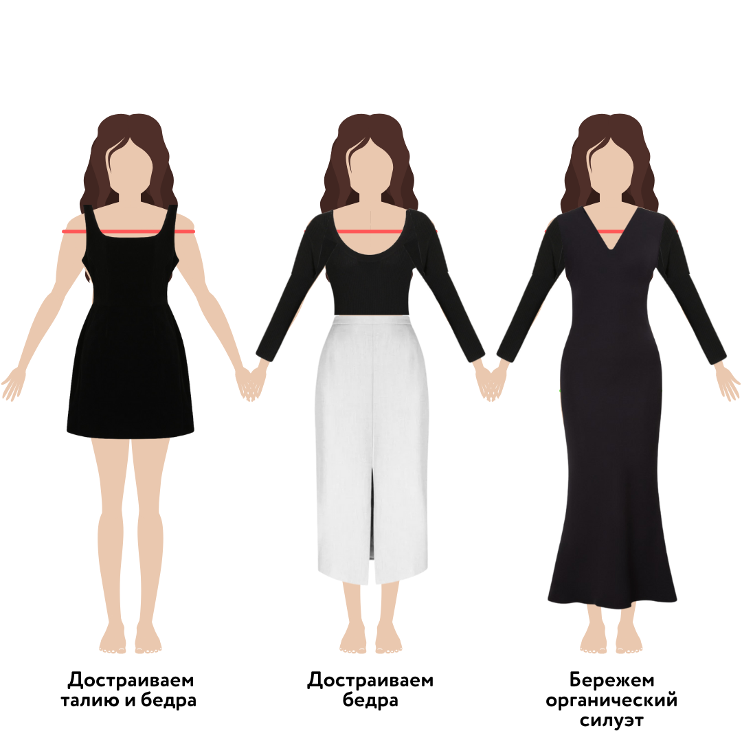 8 Способов уменьшить широкие плечи одеждой • Журнал DRESS